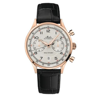 Mido - M040.427.36.262.00  Multifort Patrimony Chronograph Rose Gold / Ivory