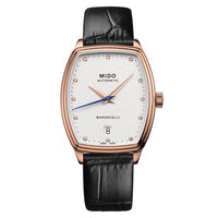 Mido Baroncelli Tonneau Lady Stainless Steel / White - Diamond / Bracelet (M041.307.36.016.00)