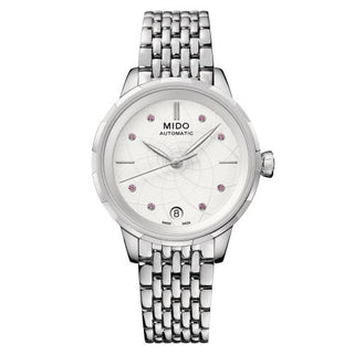 Mido - M043.207.11.011.00  Rainflower Origin Stainless Steel / White - Sapphire / Bracelet