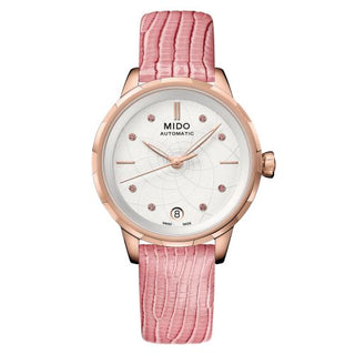 Mido - M043.207.36.011.00  Rainflower Origin Rose Gold / White - Sapphire