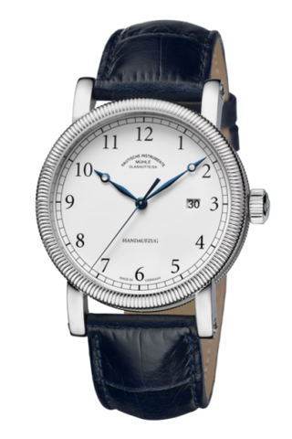 Mühle Glashütte - M1-08-01-LB  Teutonia III Handaufzug White / Strap