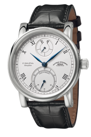 Mühle Glashütte - M1-11-15-LB  Robert Mühle Auf/Ab Silver / Strap