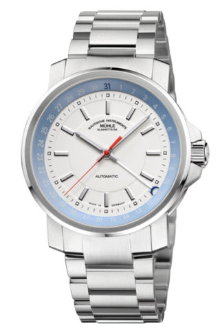 Mühle Glashütte - M1-25-32-MB  29er Zeigerdatum White / Bracelet