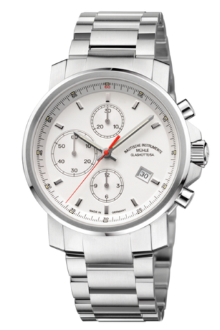 Mühle Glashütte - M1-25-41-MB  29er Chronograph White / Bracelet