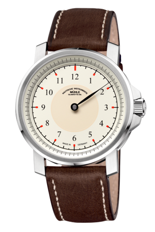 Mühle Glashütte - M1-25-59-LB  M 29 Classic Einzeiger Cream / Strap