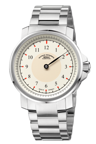 Mühle Glashütte - M1-25-59-MB  M 29 Classic Einzeiger Cream / Bracelet