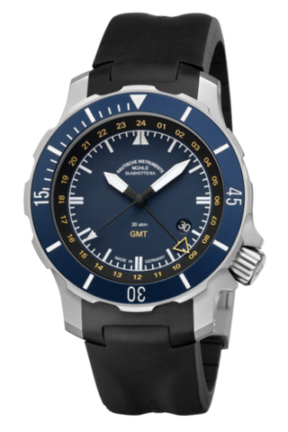 Mühle Glashütte - M1-28-62-KB  Seebataillon GMT Blue / Strap