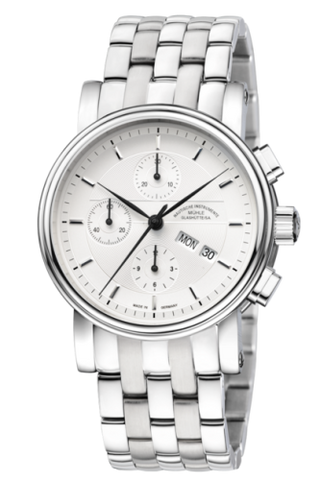 Mühle Glashütte - M1-30-95-MB  Teutonia II Chronograph Silver / Bracelet