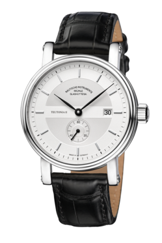 Mühle Glashütte - M1-33-45-LB  Teutonia II Kleine Sekunde Silver / Strap