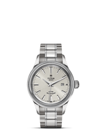 Tudor Style 28 Stainless Steel / Silver-Diamond / Strap (12100-0001)