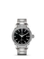 Tudor Style 28 Stainless Steel / Black-Diamond / Strap (12100-0004)