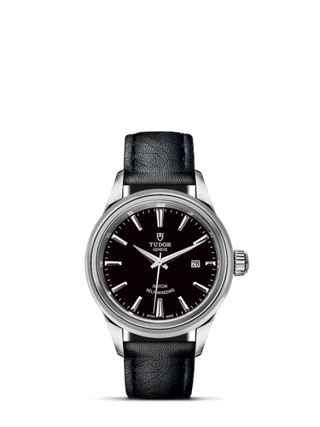 Tudor - 12100-0006  Style 28 Stainless Steel / Black / Strap