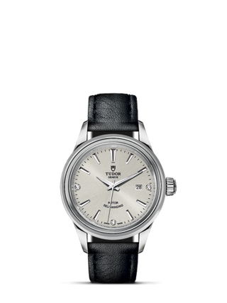 Tudor - 12100-0007  Style 28 Stainless Steel / Silver-Diamond / Strap