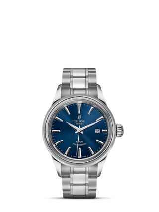 Tudor - 12100-0009  Style 28 Stainless Steel / Blue / Bracelet