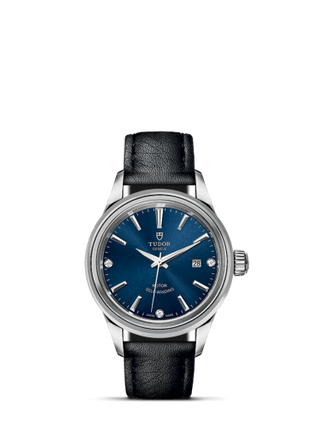 Tudor - 12100-0014  Style 28 Stainless Steel / Blue-Diamond / Strap