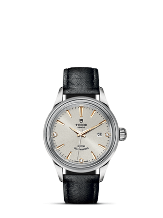 Tudor - 12100-0020  Style 28 Stainless Steel / Silver-Diamond / Strap