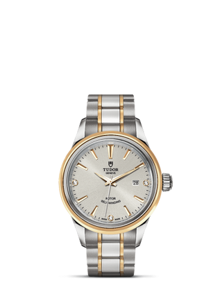 Tudor - 12103-0005  Style 28 Stainless Steel / Yellow Gold / Silver-Diamond / Bracelet