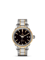 Tudor Style 28 Stainless Steel / Yellow Gold / Champagne-Diamond / Bracelet (12103-0006)