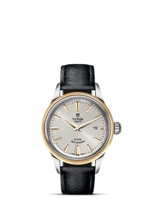 Tudor - 12103-0008  Style 28 Stainless Steel / Yellow Gold / Silver / Strap