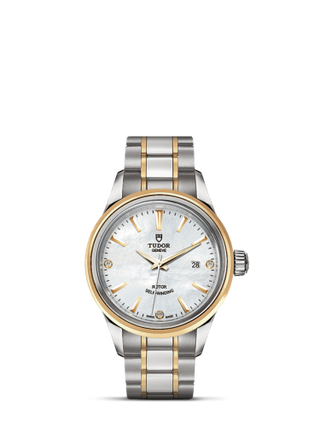 Tudor - 12103-0017  Style 28 Stainless Steel / Yellow Gold / MOP-Diamond / Bracelet