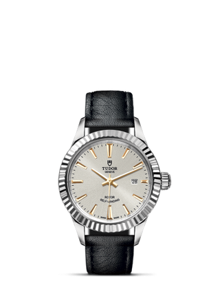 Tudor - 12110-0023  Style 28 Stainless Steel / Fluted / Silver / Strap