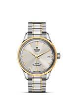 Tudor Style 34 Stainless Steel / Yellow Gold / Champagne-Diamond / Bracelet (12303-0002)