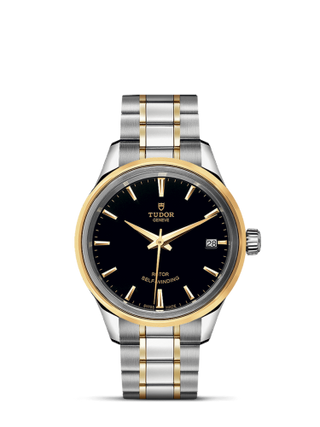 Tudor - 12303-0003  Style 34 Stainless Steel / Yellow Gold / Black / Bracelet