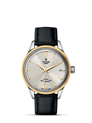 Tudor - 12303-0008  Style 34 Stainless Steel / Yellow Gold / Silver / Strap