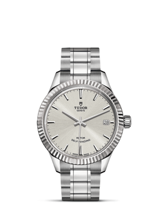 Tudor - 12310-0001  Style 34 Stainless Steel / Fluted / Silver / Bracelet