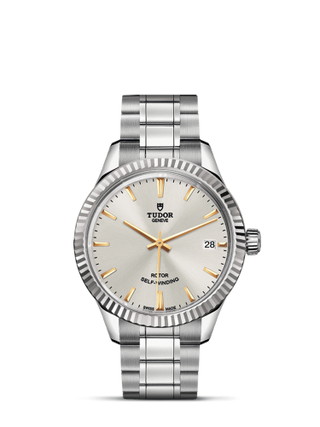 Tudor - 12310-0005  Style 34 Stainless Steel / Fluted / Silver / Bracelet