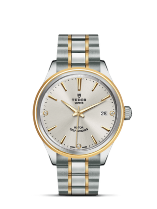 Tudor - 12503-0005  Style 38 Stainless Steel / Yellow Gold / Silver-Diamond / Bracelet