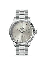 Tudor Style 38 Stainless Steel / Fluted / Silver / Strap (12510-0001)