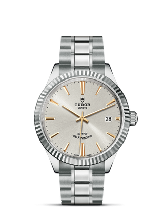 Tudor - 12510-0005  Style 38 Stainless Steel / Fluted / Silver / Bracelet