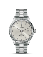 Tudor Style 38 Stainless Steel / Fluted / Silver / Bracelet (12510-0007)