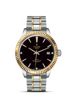 Tudor Style 38 Stainless Steel / Yellow Gold / Champagne-Diamond / Bracelet (12513-0011)