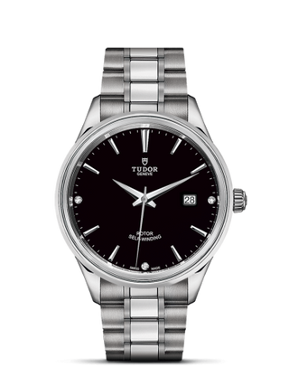 Tudor - 12700-0004  Style 41 Stainless Steel / Black-Diamond / Bracelet