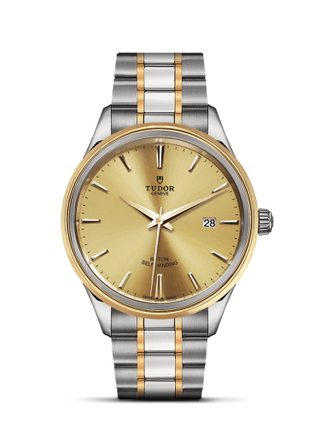 Tudor - 12703-0001  Style 41 Stainless Steel / Yellow Gold / Champagne / Bracelet