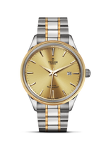 Tudor Style 41 Stainless Steel / Yellow Gold / Fluted / Burgundy / Bracelet (12703-0001)