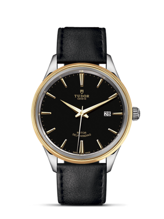 Tudor - 12703-0009  Style 41 Stainless Steel / Yellow Gold / Black / Strap