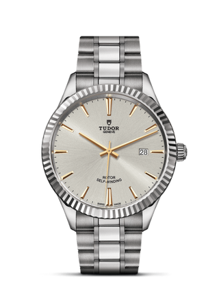 Tudor - 12710-0005  Style 41 Stainless Steel / Fluted / Silver / Bracelet