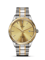 Tudor Style 41 Stainless Steel / Yellow Gold / Fluted / Silver-Diamond / Bracelet (12713-0001)