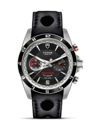 Tudor - 20551N-0001  Grantour Flyback Stainless Steel / Black / Strap