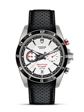 Tudor - 20551N-0006  Grantour Flyback Stainless Steel / White / Strap