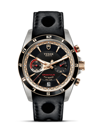 Tudor - 20551N-0003  Grantour Flyback Stainless Steel / Pink Gold / Black / Strap