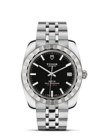 Tudor Classic 38 Stainless Steel / Fluted / Black-Diamond / Bracelet (21010-0002)