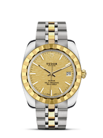 Tudor Classic 38 Stainless Steel / Yellow Gold / Fluted / Silver / Bracelet (21013-0008)