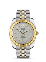 Tudor Classic 38 Stainless Steel / Yellow Gold / Diamond / White / Bracelet (21013-0009)