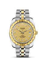 Tudor Classic 38 Stainless Steel / Diamond / Blue-Diamond / Bracelet (21013-0010)