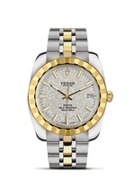 Tudor Classic 38 Stainless Steel / Yellow Gold / Fluted / Silver / Bracelet (21013-0011)