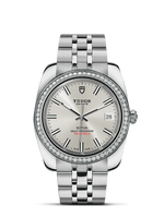 Tudor Classic 38 Stainless Steel / Diamond / Silver / Bracelet (21020-0004)